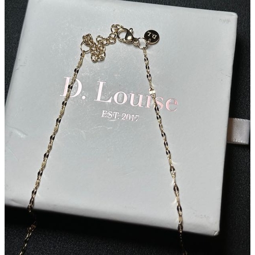 909 - D Louise Dainty Necklace - RRP £50
Water, Heat & Sweat Resistant -  Stainless Steel with 14k gold PV... 