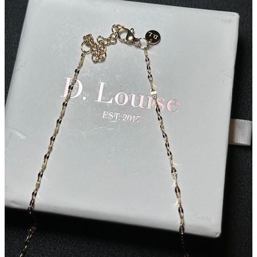 910 - D Louise Dainty Necklace - RRP £50
Water, Heat & Sweat Resistant -  Stainless Steel with 14k gold PV... 