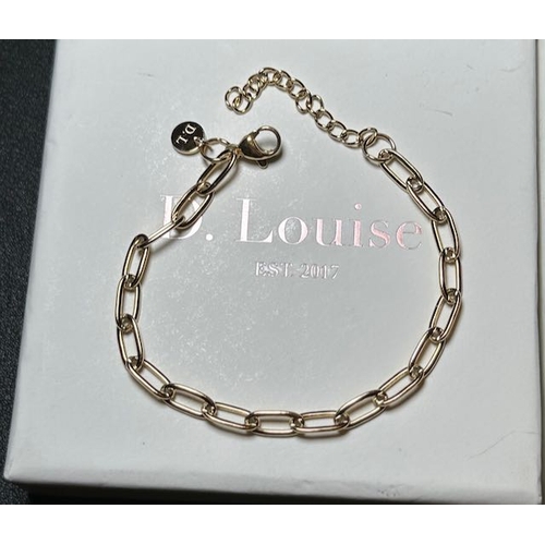 913 - D Louise Paperclip Necklace & Bracelet - RRP £90
Water, Heat & Sweat Resistant -  Stainless Steel wi... 