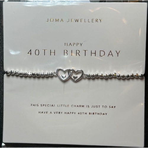 949 - Joma Jewellery 'A Little 40th Birthday' Bracelet