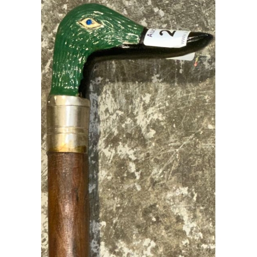 207 - Duck Handled Walking Stick