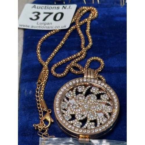 370 - Sterlina Mi Milano Coin Pendant Necklace