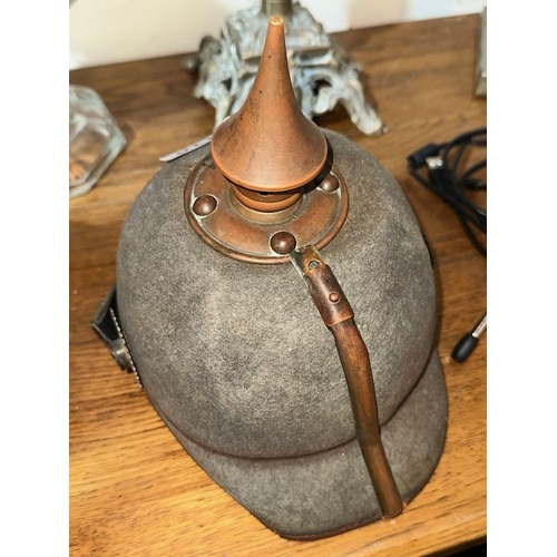 418 - WWI Bavarian Ersatz Felt Pickelhaube