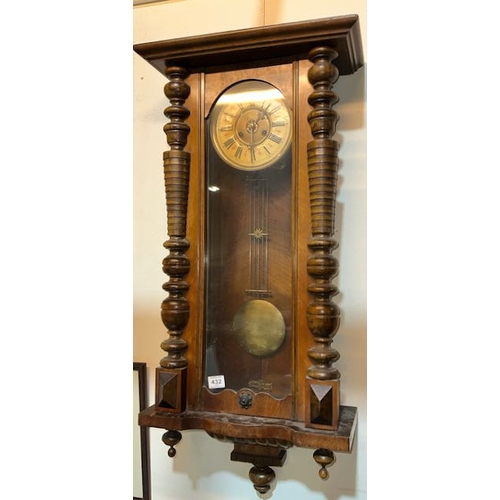 432 - Antique Vienna Wall Clock