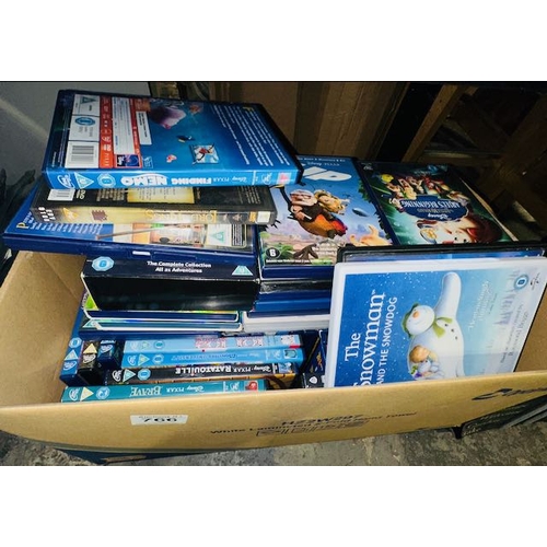 766 - Large Box Of Kids DVDS