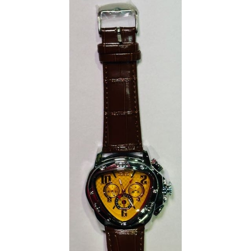 906 - Jaragar Watch On Leather Strap