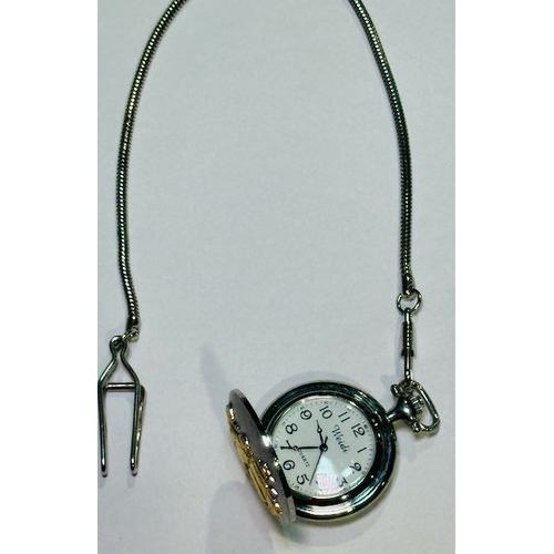 914 - USS Constitution Pocketwatch On Chain