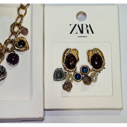 919 - Tagged Zara Necklace & Matching Earrings