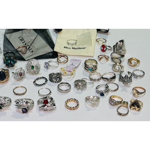 928 - Large Collection of Dress Rings