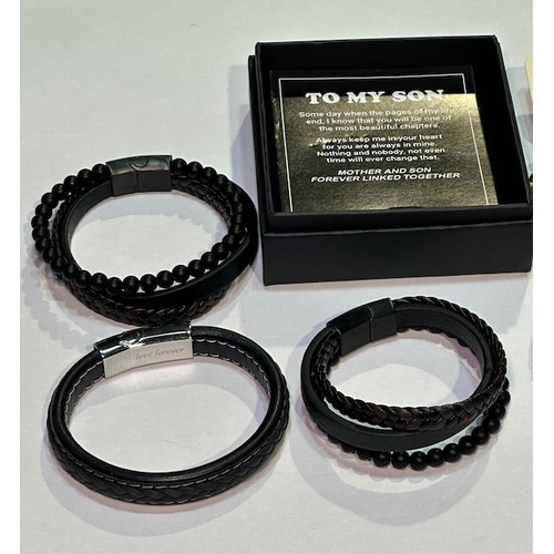 931 - 6 x Gents Braided Jewellery