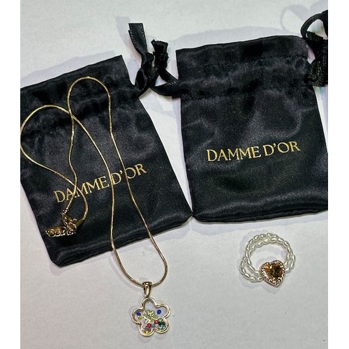 933 - Damme D'or Necklace, Bracelet & Ring