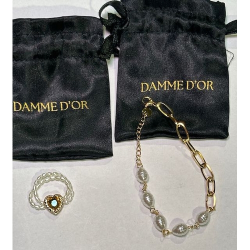 933 - Damme D'or Necklace, Bracelet & Ring