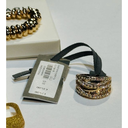 942 - Autograph Bracelet, Mint Velvet Ring + Tate Earrings RRP £65 Approx