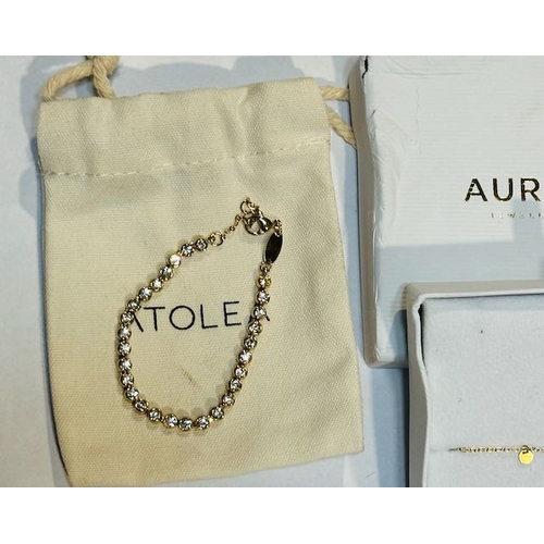 948 - Atoll Bracelet + Auree Bracelet + Vacier Boxed Chain Bracelet