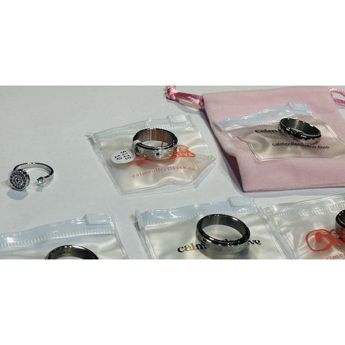 965 - Collection Of Calm Collective Fidget Rings Etc