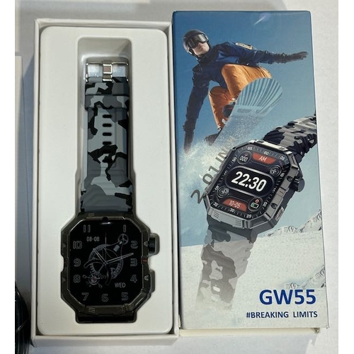 989 - Boxed GW55 Smartwatch On Camouflaged Strap