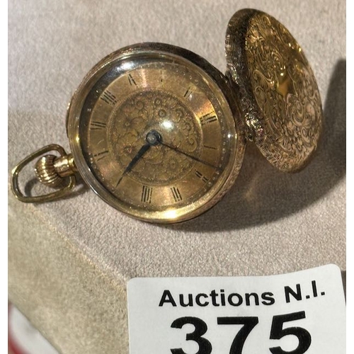 375 - Vintage 14k Small Pocket Watch