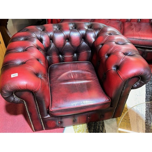 449 - Oxblood Chesterfield Club Chair