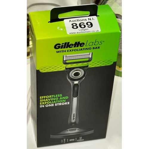 869 - Gillette Labs Razor With Exfoliating Bar