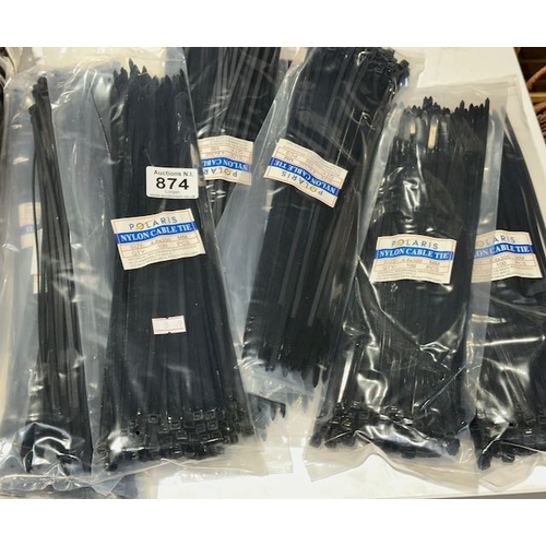 874 - 10 x 100pk Polaris Cable Ties