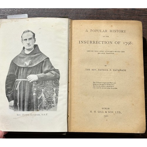 748A - A Popular History of the Insurrection of 1798 by The Rev Patrick F Kavanagh - Dublin 1920