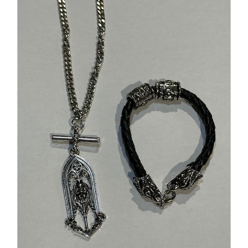 1002 - Disturbia Gothic Pendant Necklace