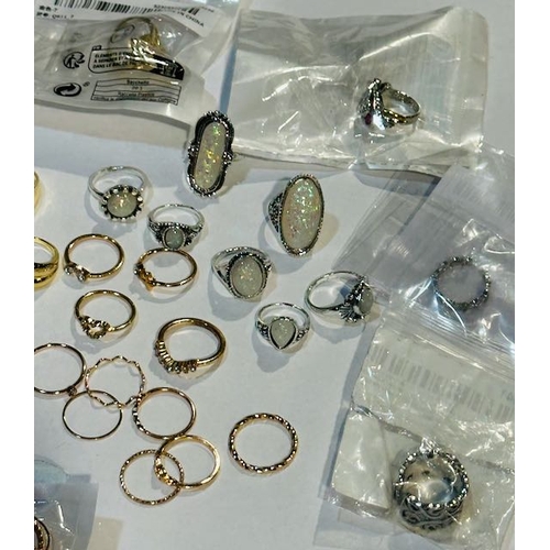 1024 - Large Lot Of Dress Rings