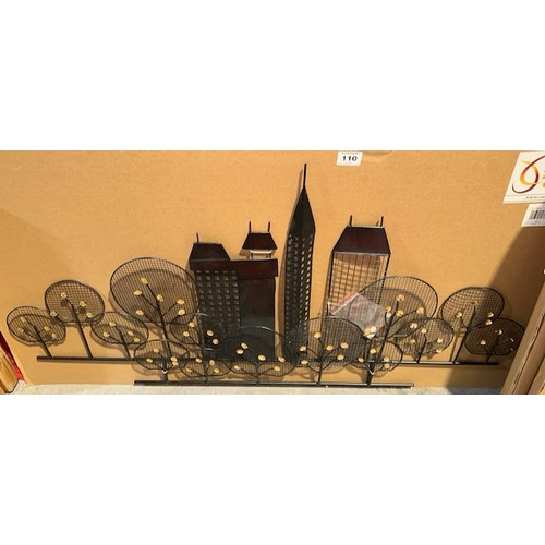 110 - 4 x  Large Boxed City Skyline Wall Art (2050255)