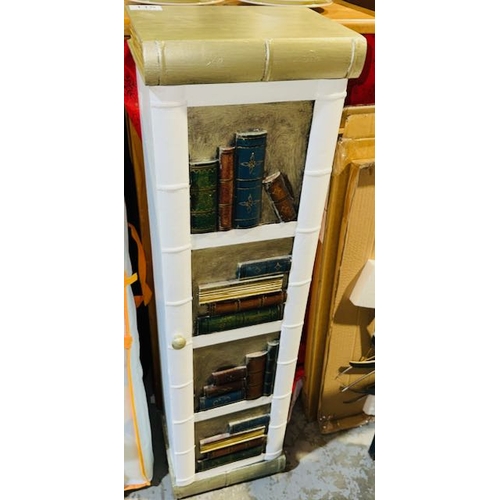 115 - Ornate Book Style Cabinet With Shelves- Approx 3'