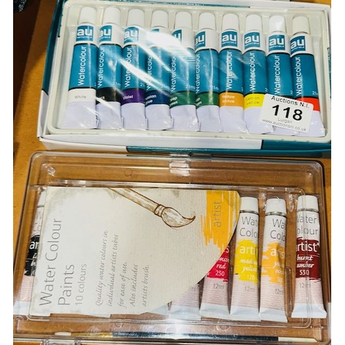 118 - 2 x Watercolour Paint Sets - Artist & AU Naturale