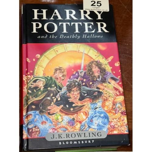 25 - Harry Potter And The Deathly Hallows Hard Back First Edition