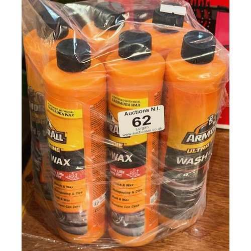 62 - 6 x 300ml Armour All Wash & Wax