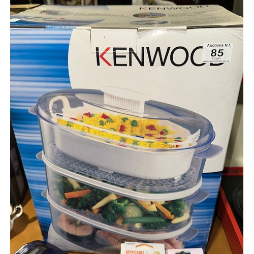 85 - Boxed Kenwood 3 Tier Steamer