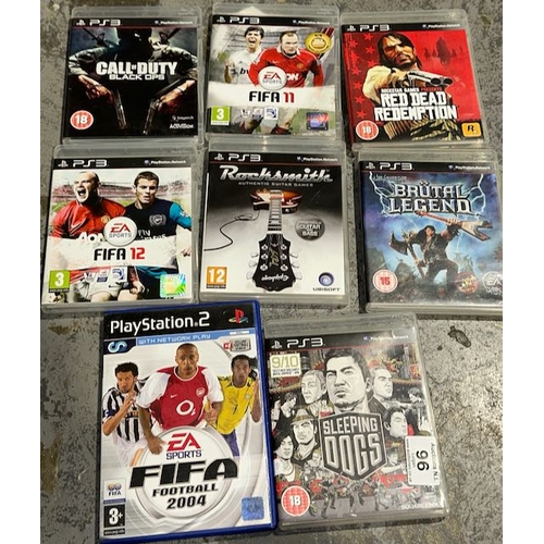 96 - Approx 8 PS3/2 Games Incl Sleeping Dogs