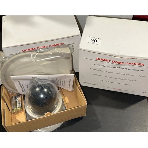 99 - 2 x Boxed Unused Dummy Dome Cameras