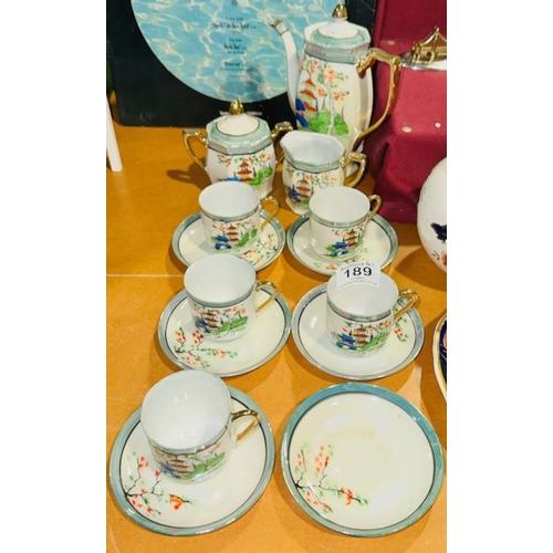 189 - Handpainted KLimax Japanese 14pc Teaset
