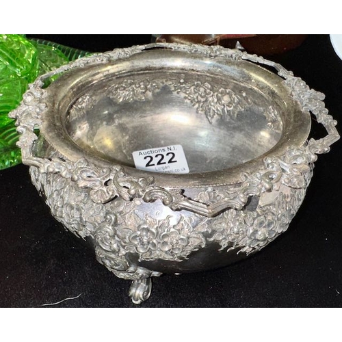 222 - Victorian Silver Plated Pot