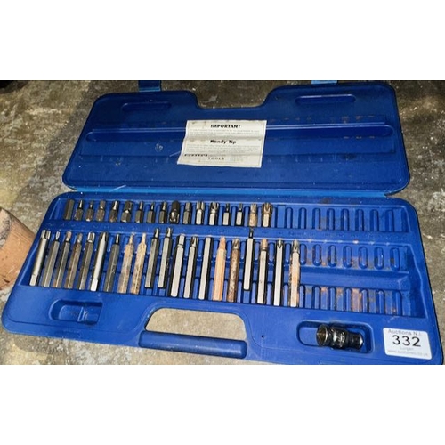 332 - Sealey Part Bit Set In case