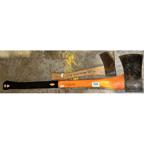 335 - Cobra Long Handled Axe + Hickory Hatchet