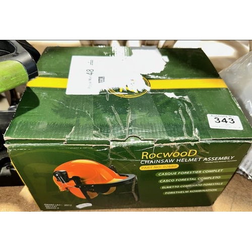 343 - Boxed Rocwood Chainsaw Safety Helmet