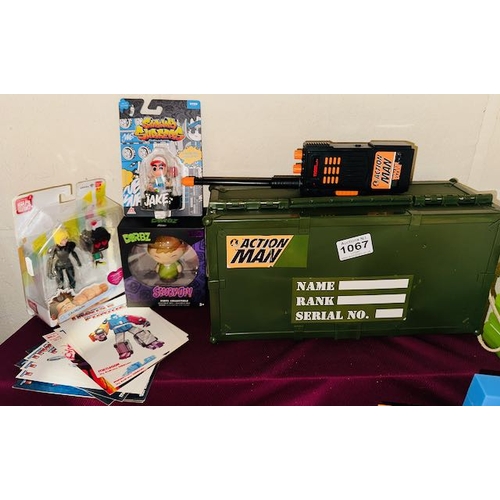 Action Man Storage Box + Walkie Talkie + Subway Surfer Jake, Dorbz ...