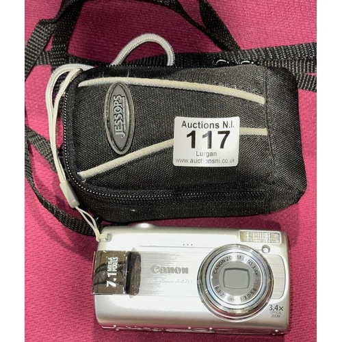 117 - Canon Powershot A470 Camera In Case