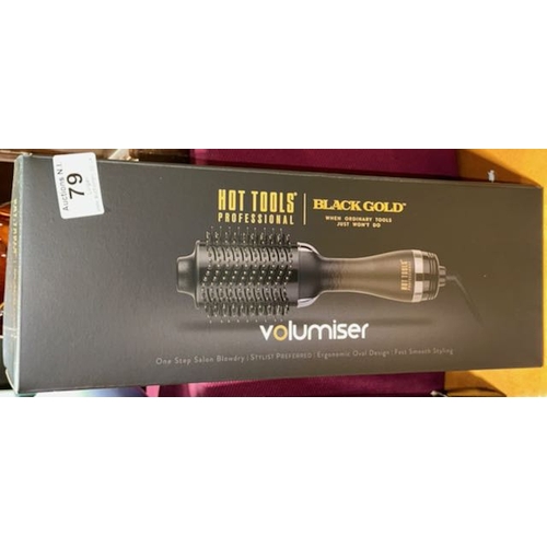 79 - Box Sealed Hot Tools Black Gold Volumiser
