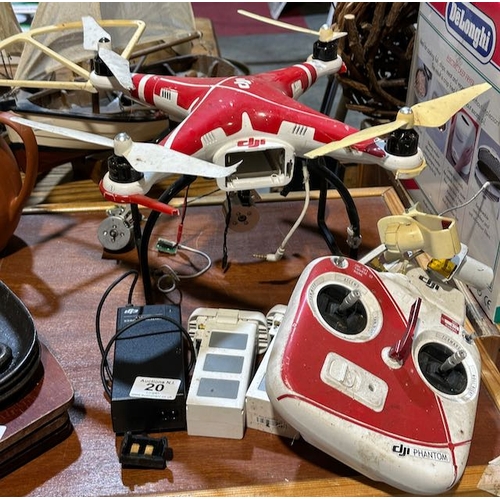 20 - Phantom 2 Vision Drone In Original Box Untested