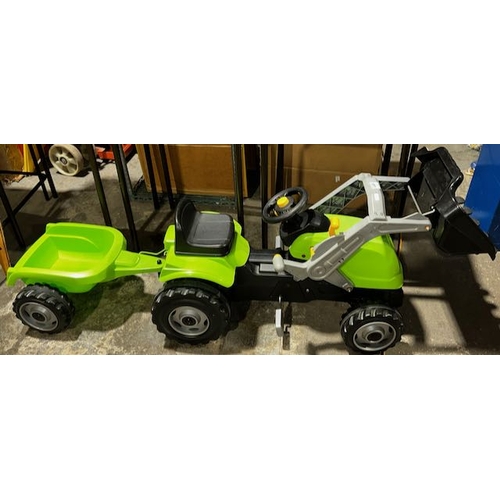 1174A - Kids Ride On Tractor & Trailer - As New