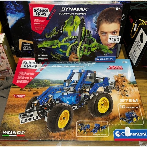 1183 - 2 x Sealed Science & Play Build Sets - Scorpion Power & Mechanics Farm Equipment