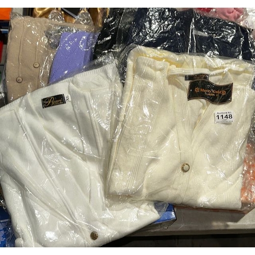 1148 - Approx 5 x Sealed Ladies Jumpers/Cardigans  - Assorted Colours/Sizes