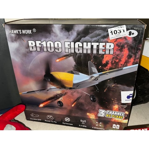 1031 - Boxed Hawks Work RC BF109 Fighter Plane