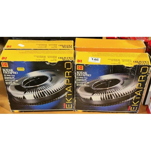 146 - 4 x Boxed Kodak Slide Trays