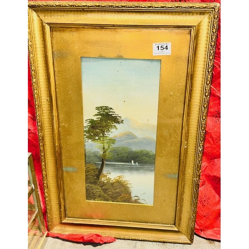 154 - Antique Gilt Framed Oil Painting - Approx 15